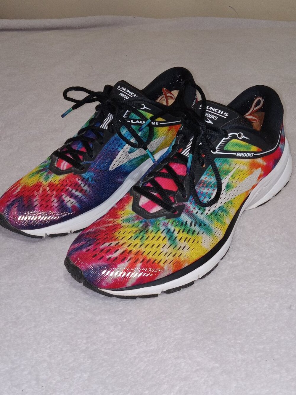Brooks Launch 5 Rock 'n' Roll Marathon Rainbow Running Shoes Men's 9 D